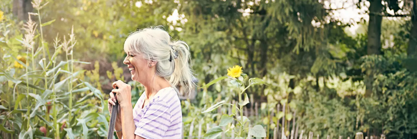 woman in garden 